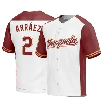 Men's Luis Arraez Venezuela Baseball Replica White 2023 World Baseball Classic Jersey