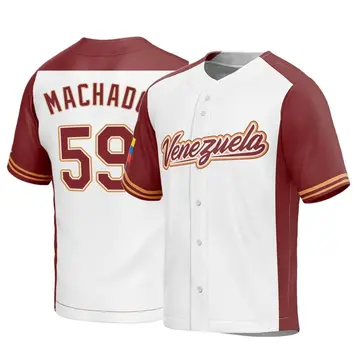 Youth Andres Machado Venezuela Baseball Replica White 2023 World Baseball Classic Jersey